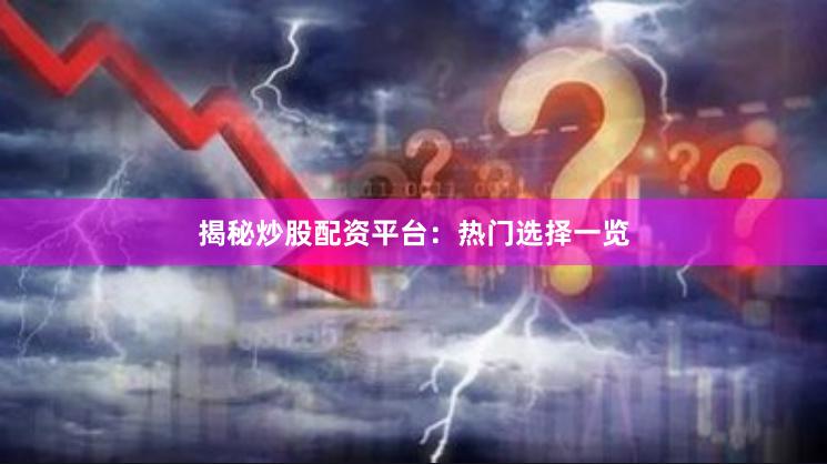 揭秘炒股配资平台：热门选择一览