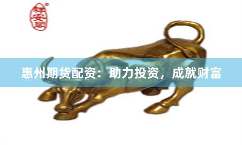 惠州期货配资：助力投资，成就财富