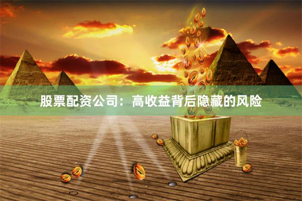 股票配资公司：高收益背后隐藏的风险