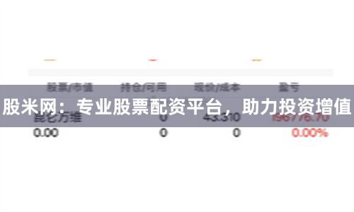 股米网：专业股票配资平台，助力投资增值